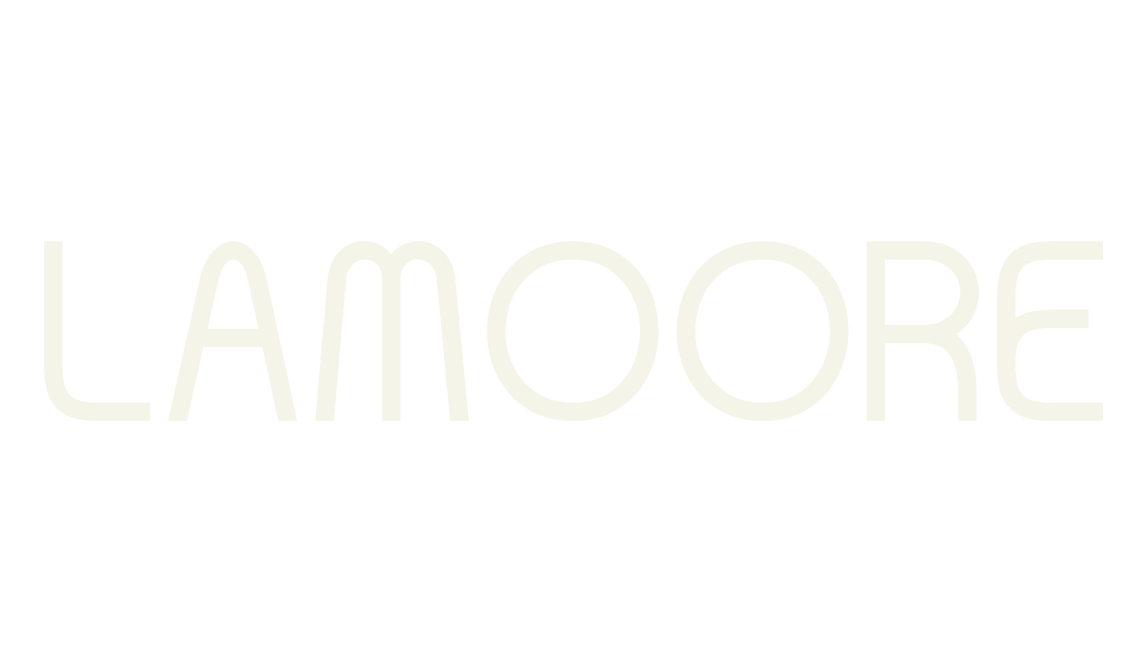 LAMOORE, brand font preview