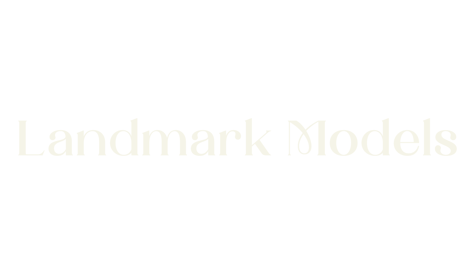 Landmark Models, serif font preview