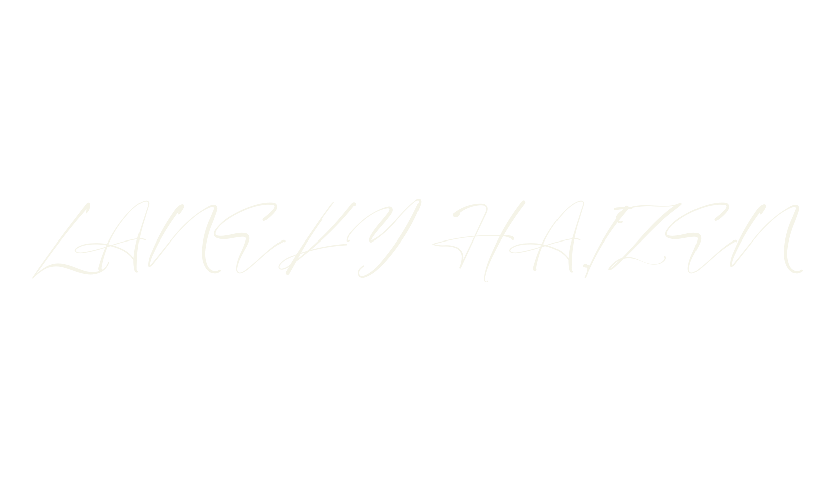 LANEKY HAIZEN, calligraphy font preview