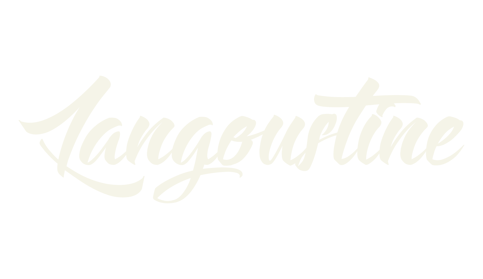 Langoustine, script font preview
