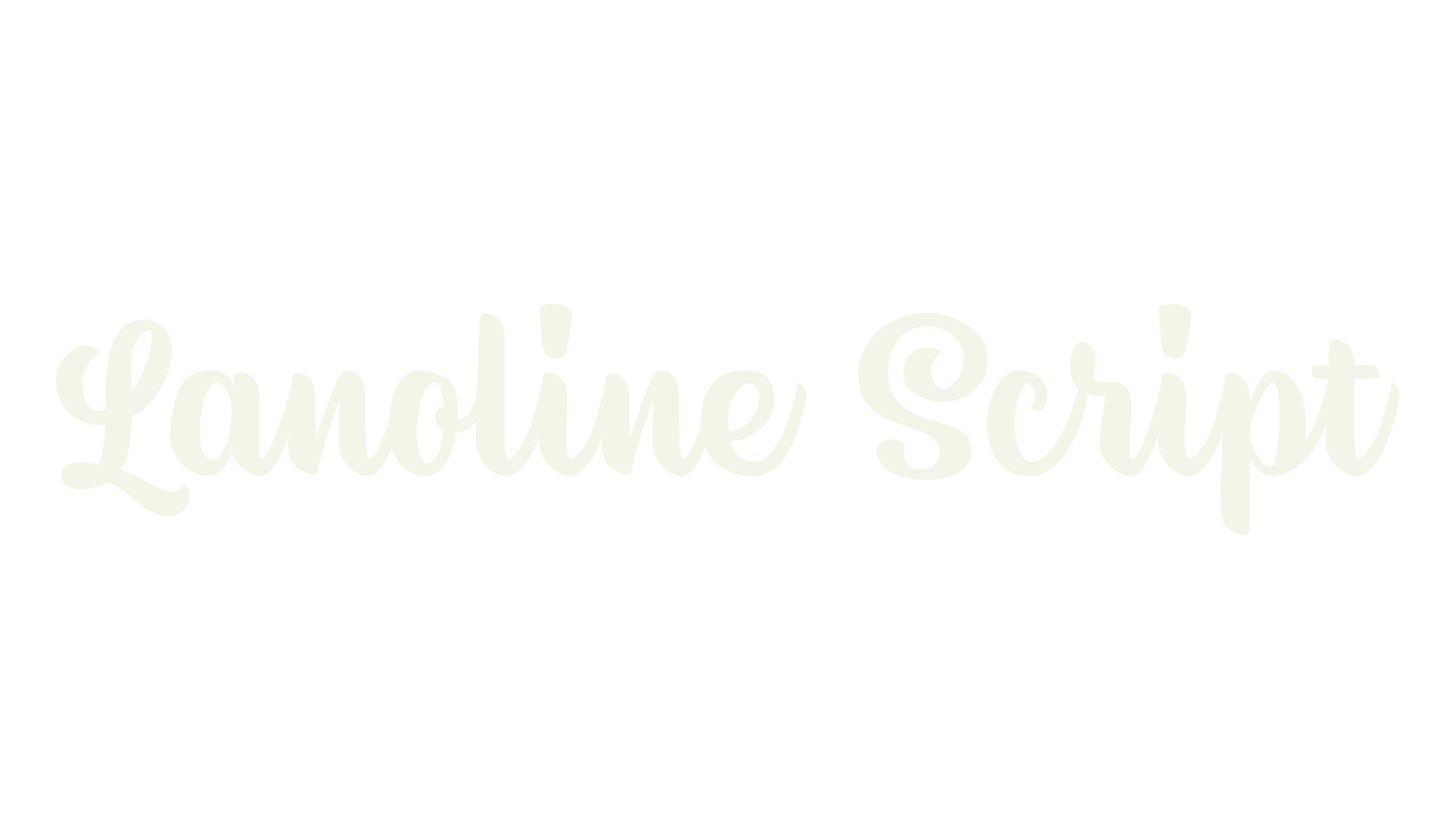 Lanoline Script, fashion script font preview
