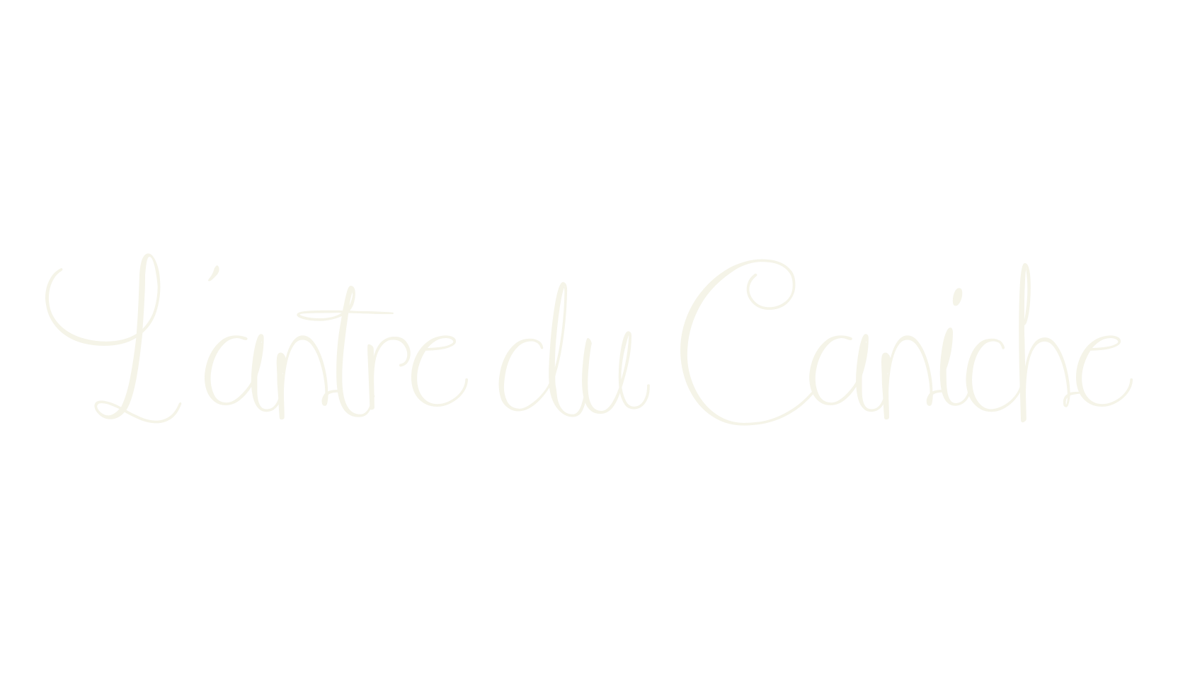 L'antre du Caniche, calligraphy font preview