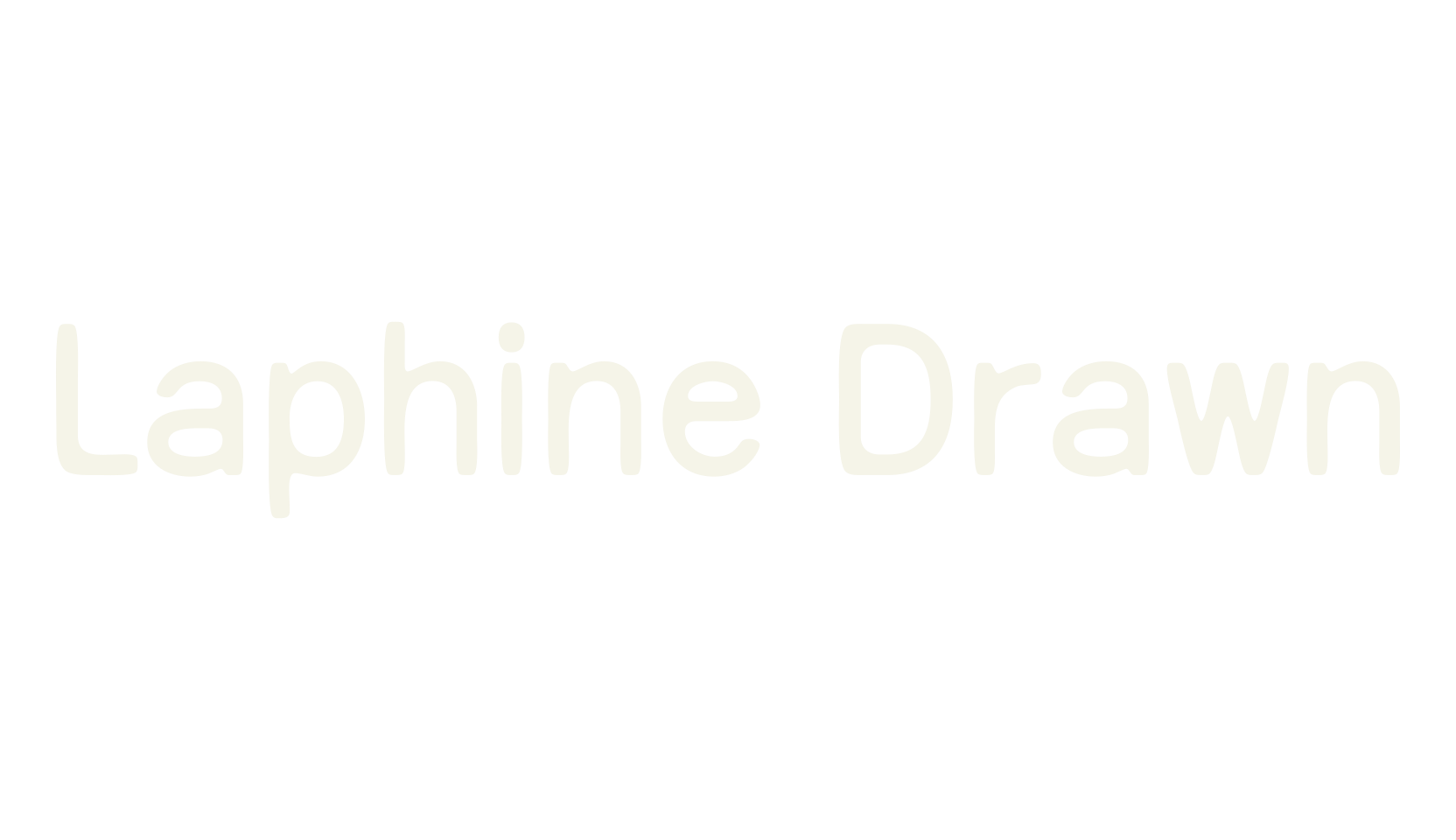 Laphine Drawn, smooth font preview