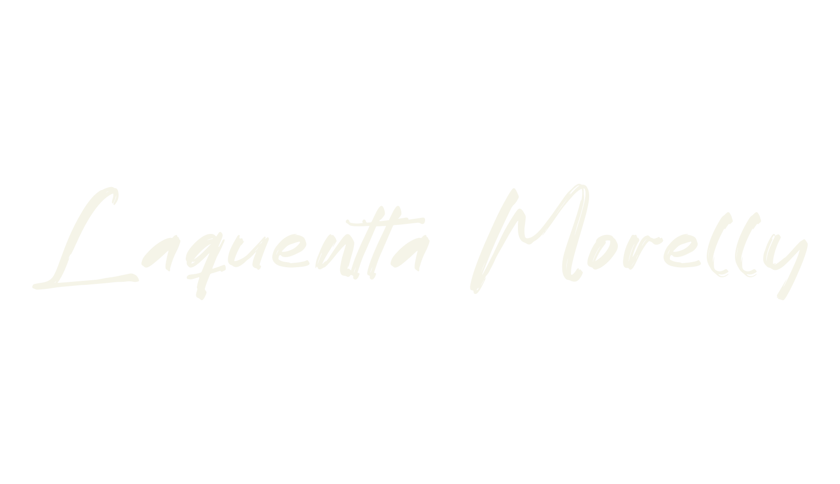Laquentta Morelly, handwriting font preview
