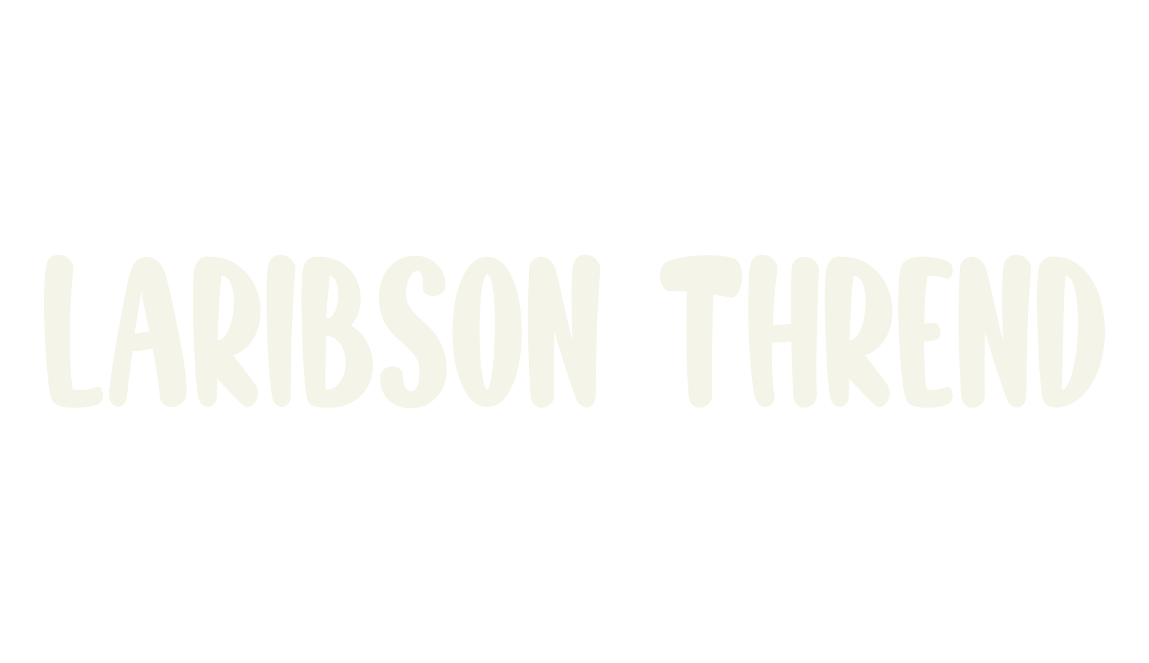 LARIBSON THREND, cute font preview