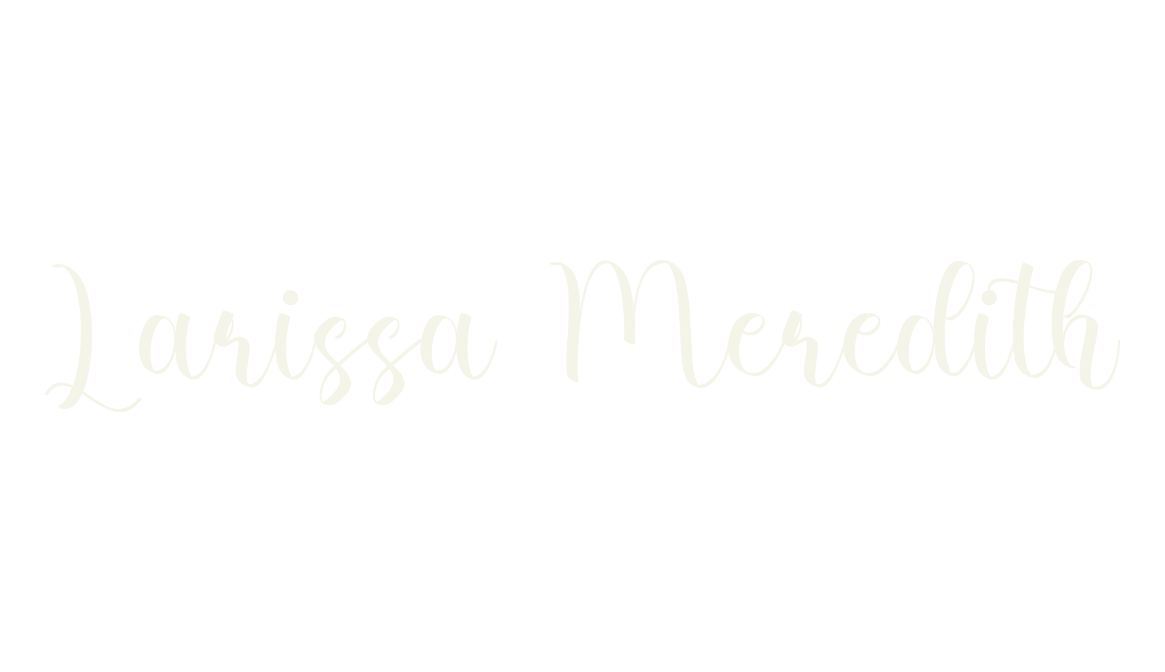 Larissa Meredith, calligraphy font preview