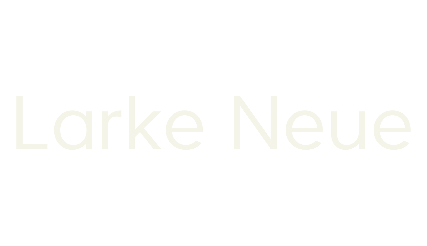 Larke Neue, sans serif font preview