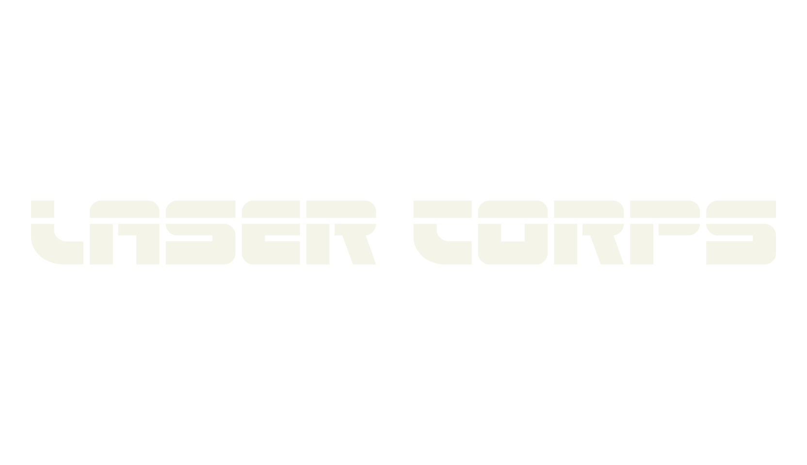 Laser Corps, display market font preview