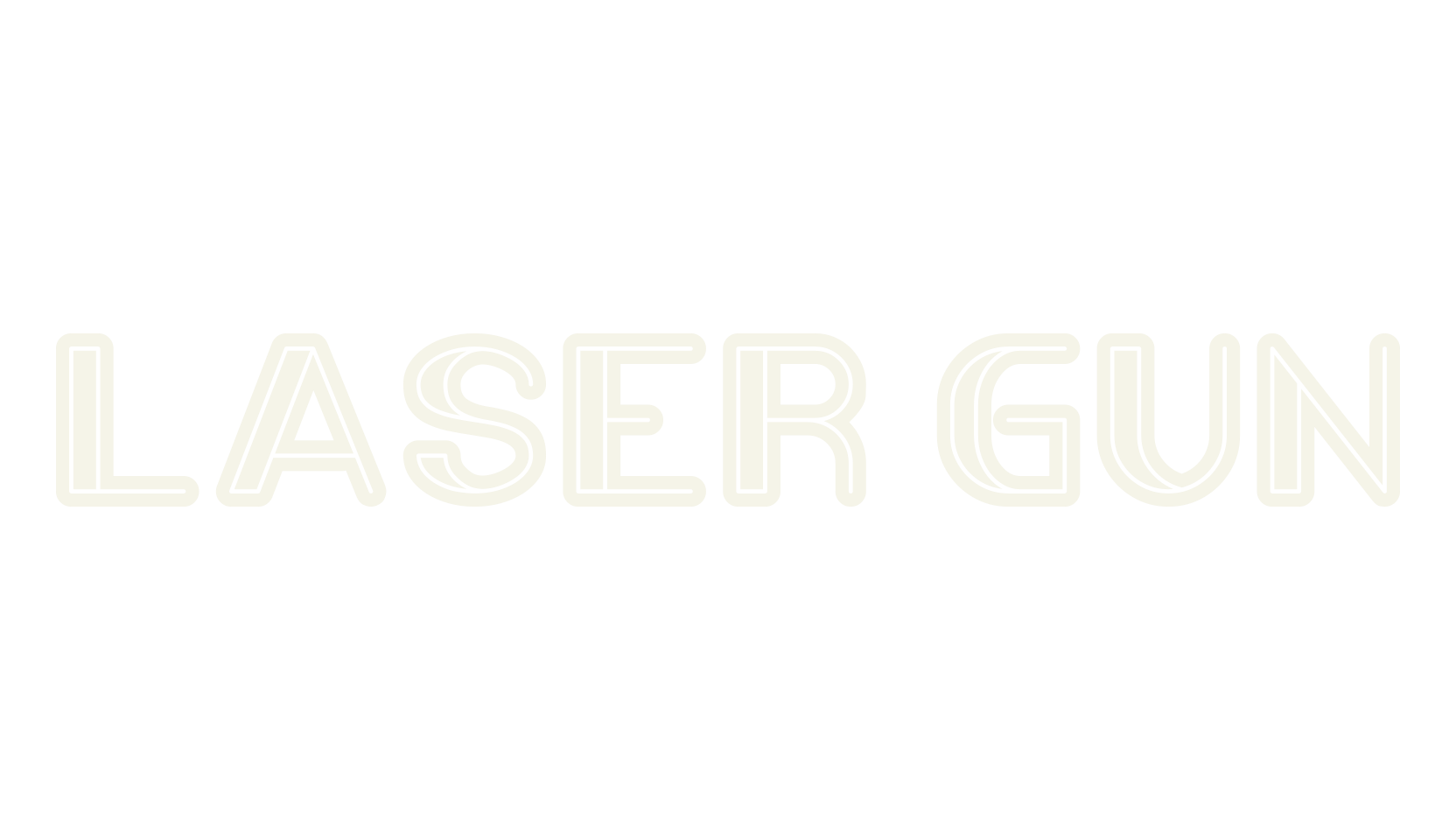 LASER GUN, display market font preview