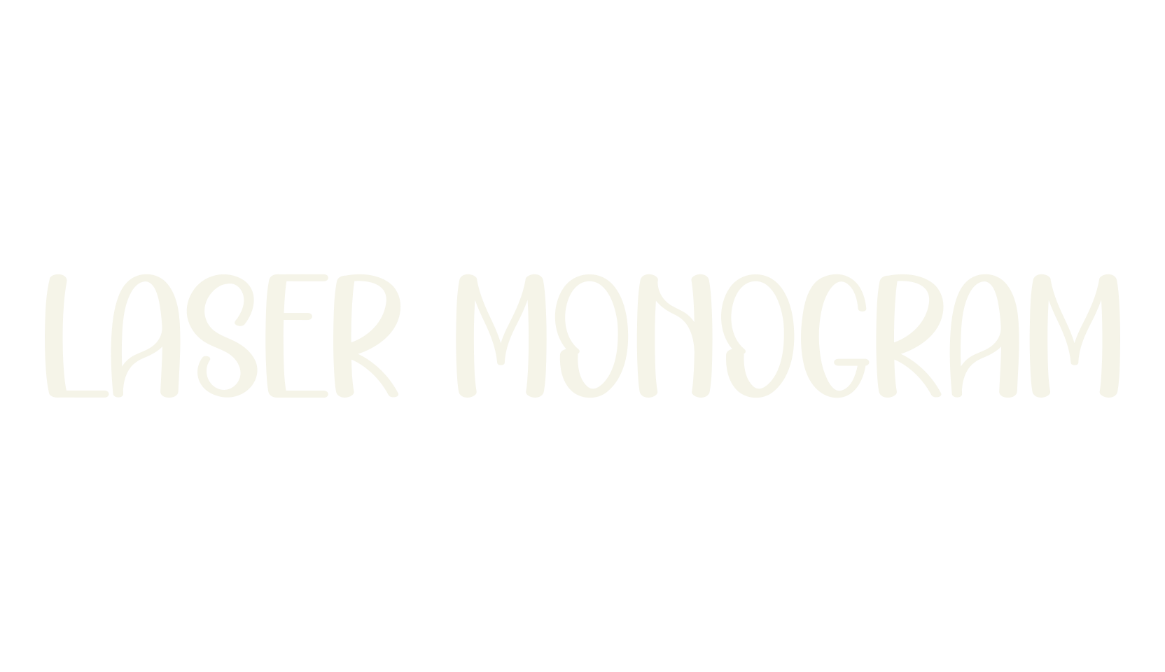 Laser Monogram, fashion script font preview