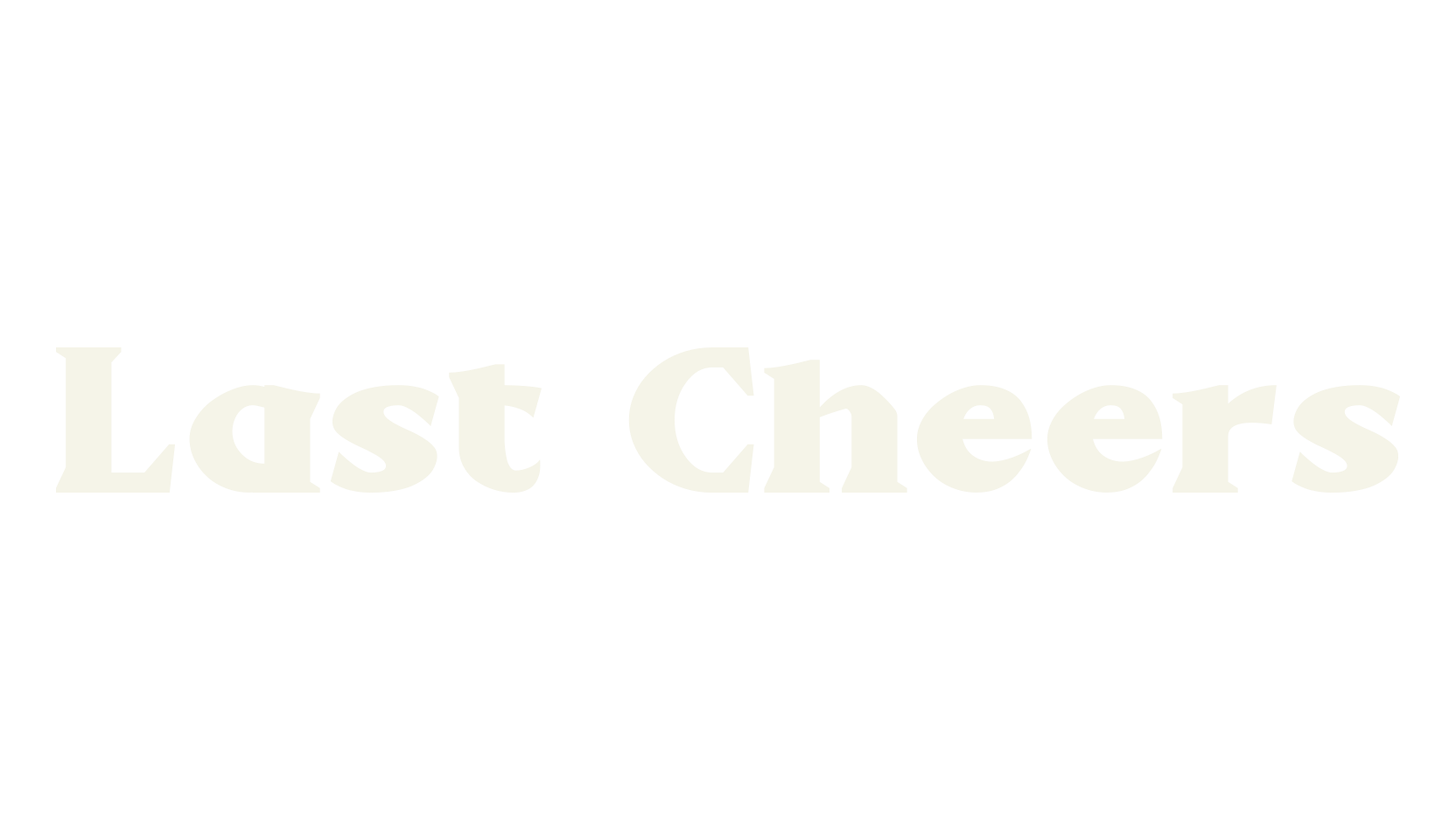 Last Cheers, number font preview