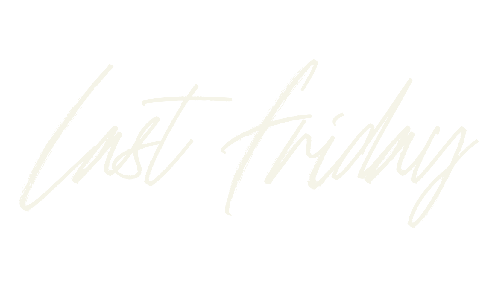 Last Friday, cute font preview