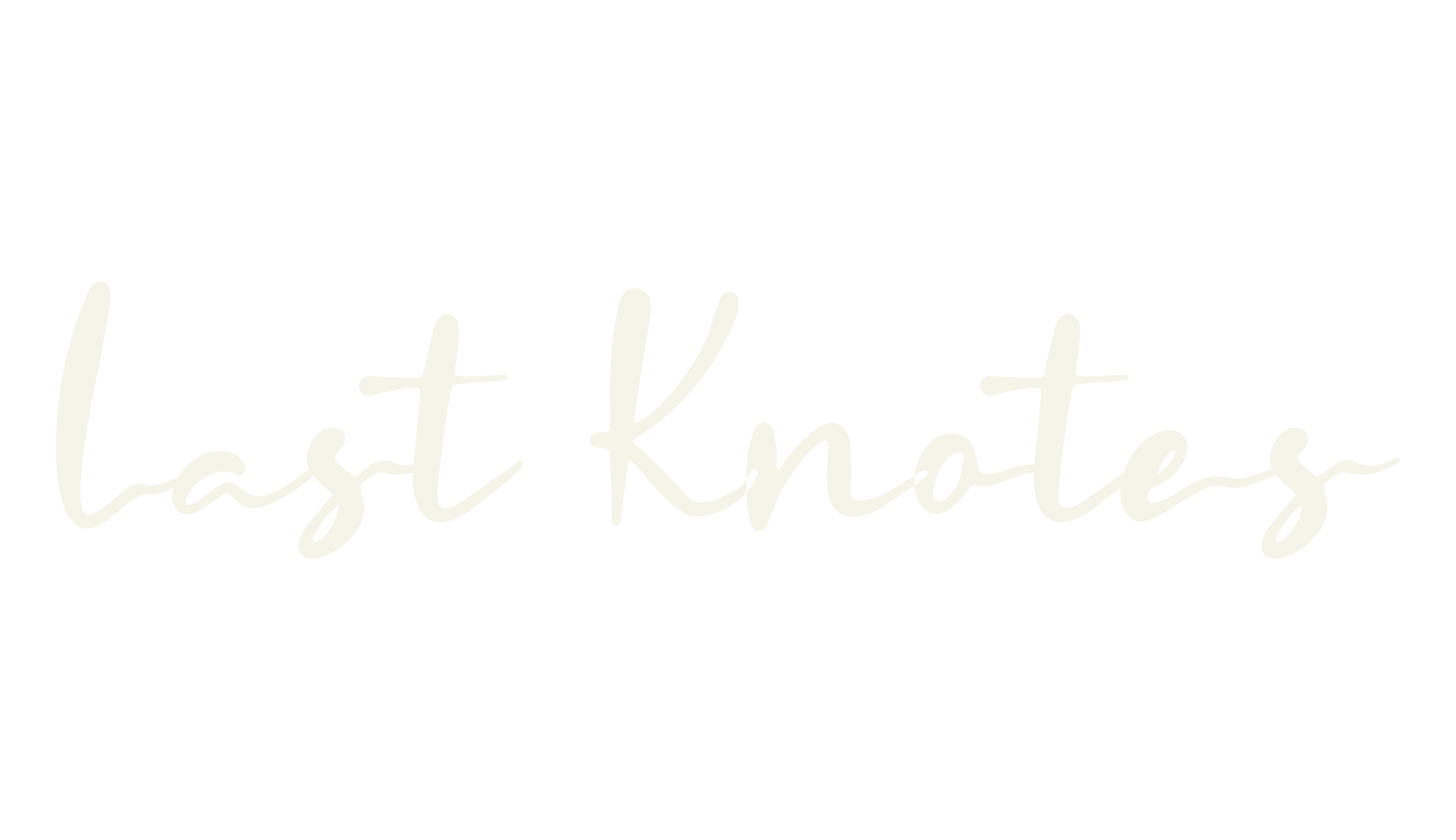Last Knotes, hand drawn font preview
