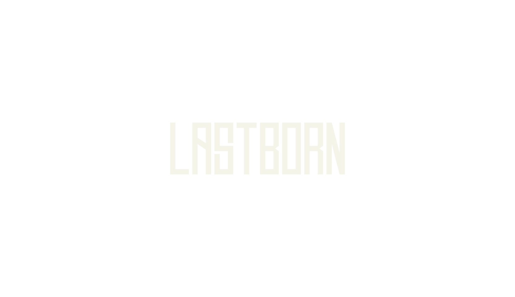 Lastborn, condensed font preview