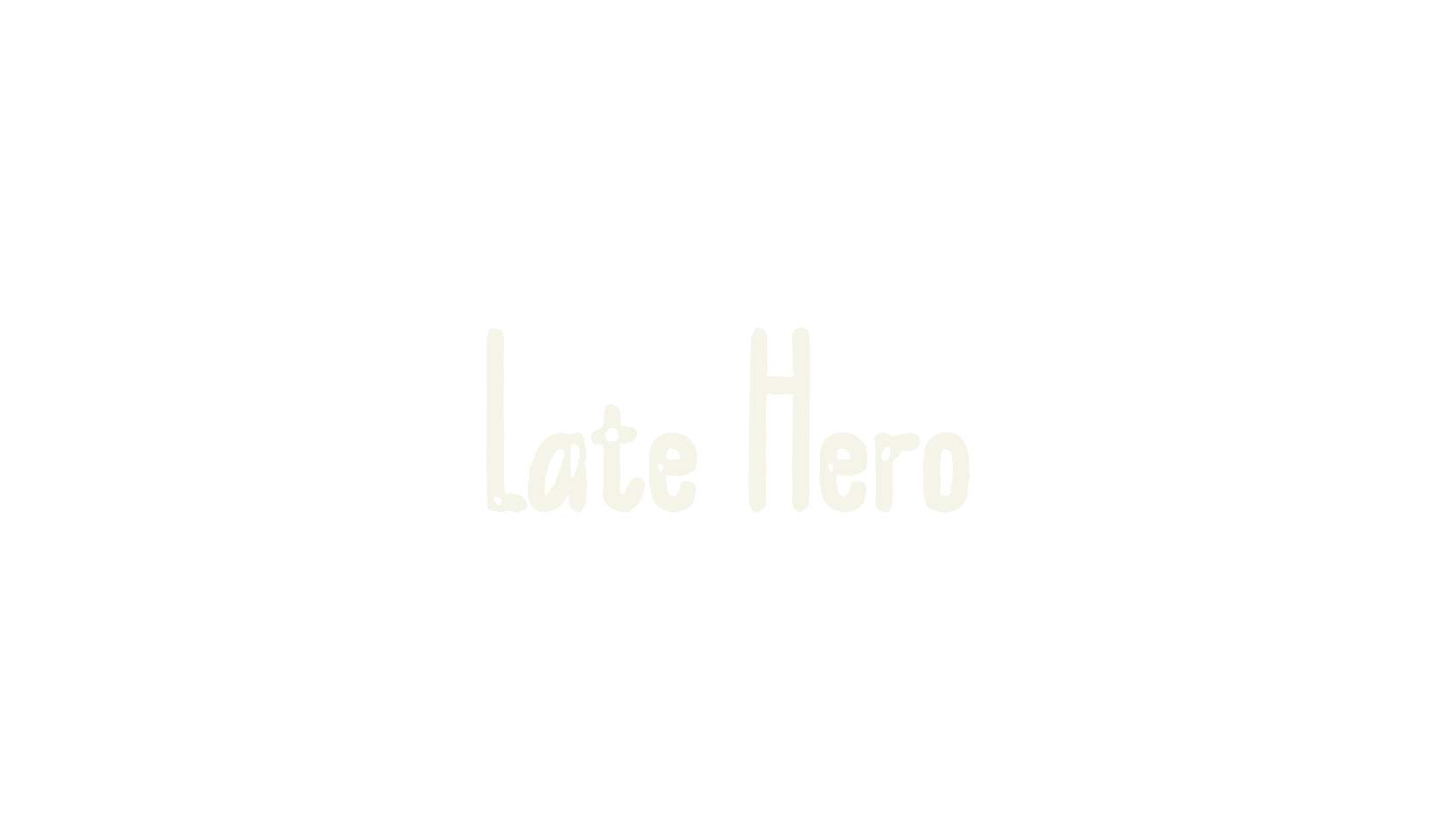 Late Hero, calligraphy font preview