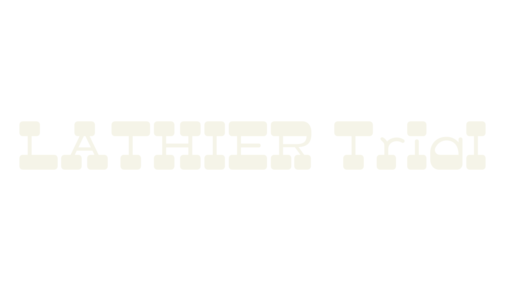 LATHIER Trial, gaming font preview