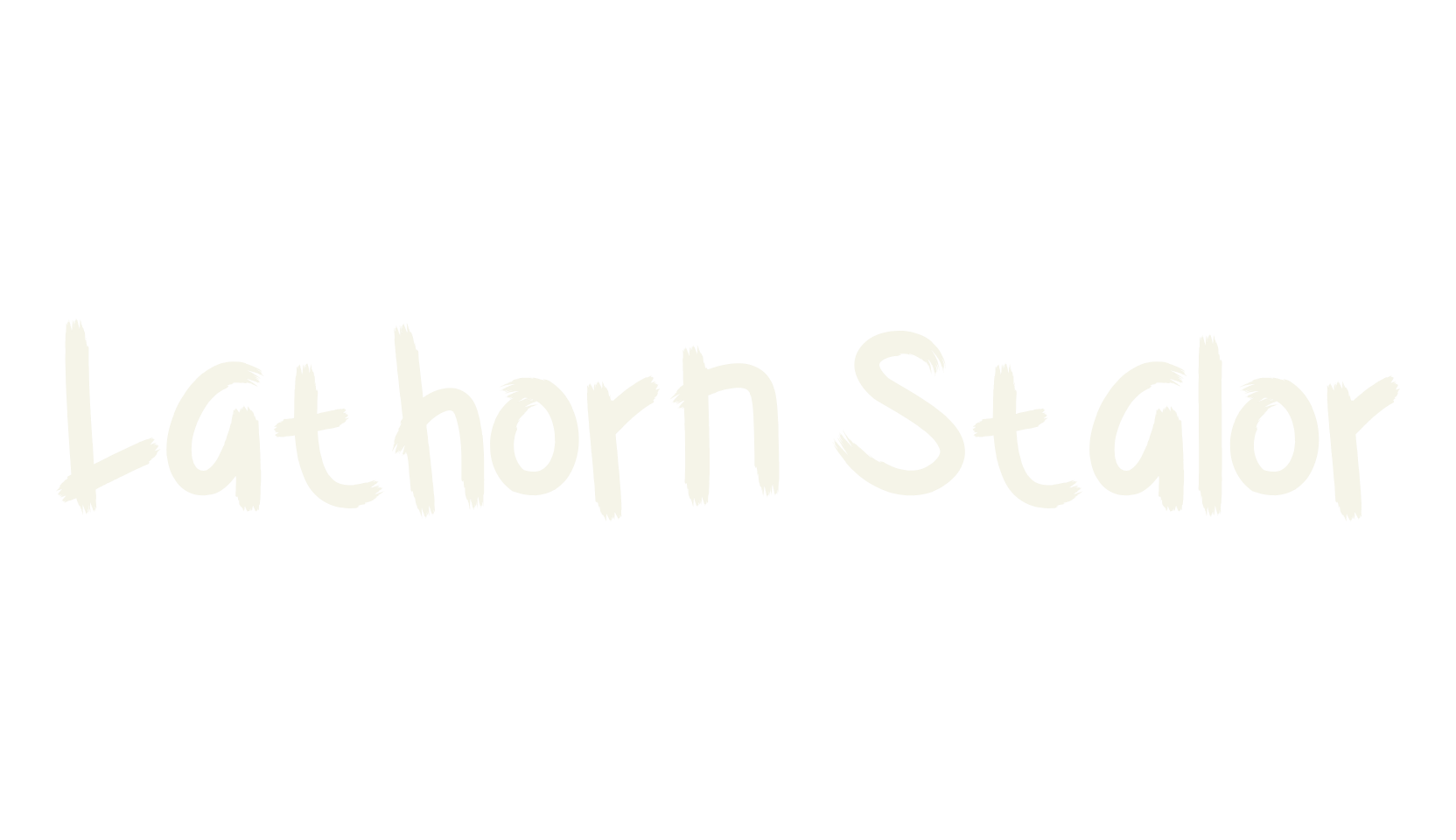 Lathorn Stalor, handwriting font preview