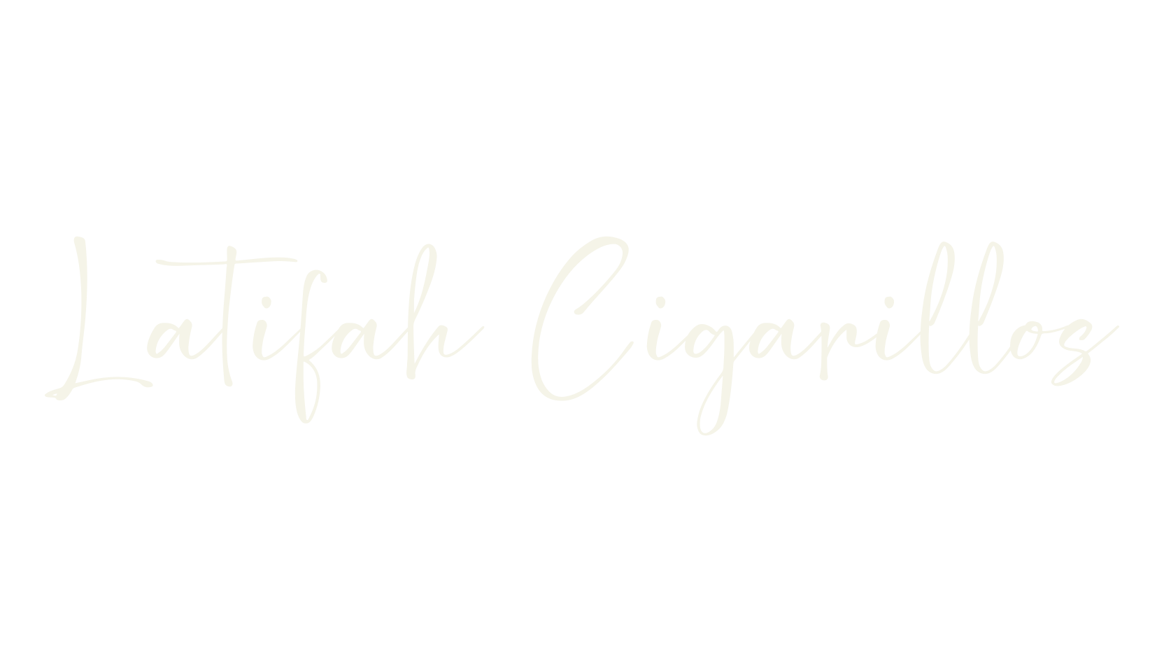 Latifah Cigarillos, calligraphy font preview
