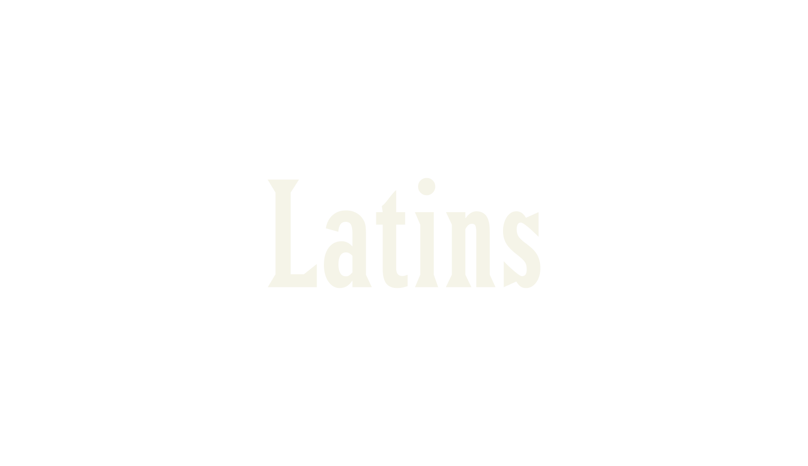Latins, serif font preview