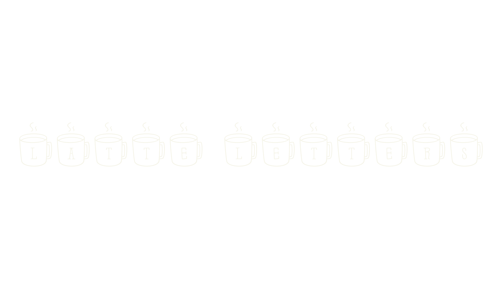 Latte Letters, display market font preview