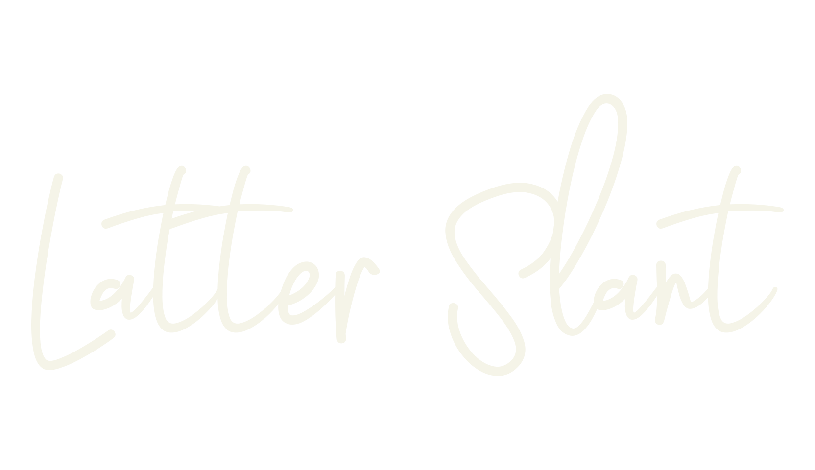 Latter Slant, alphabet font preview