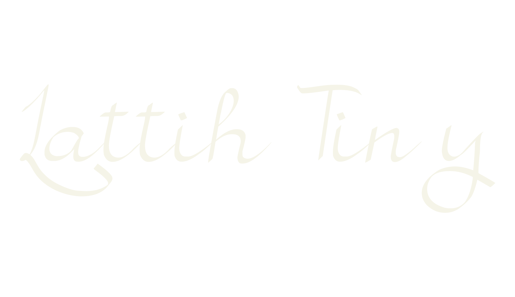 Lattih Tiny, alphabet font preview
