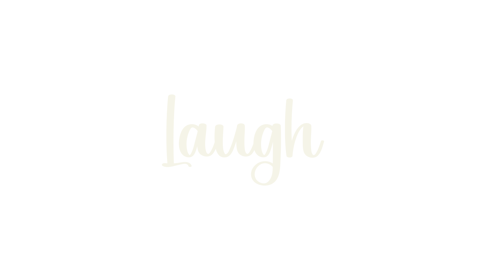 Laugh, calligraphy font preview