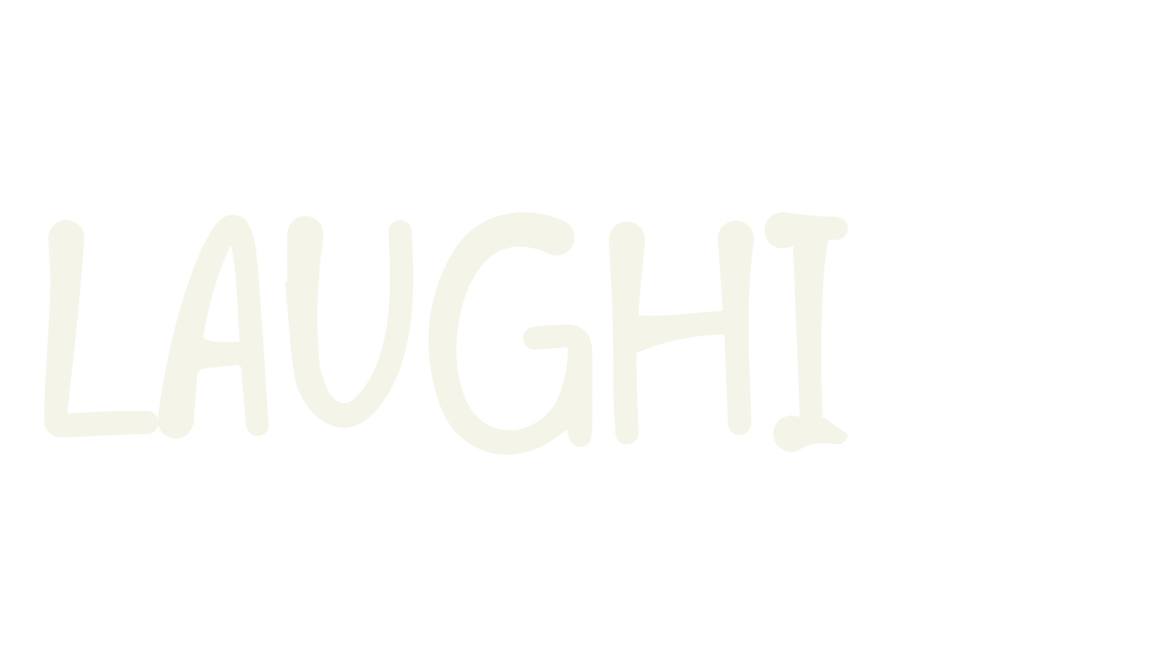 LAUGHIES, children font preview