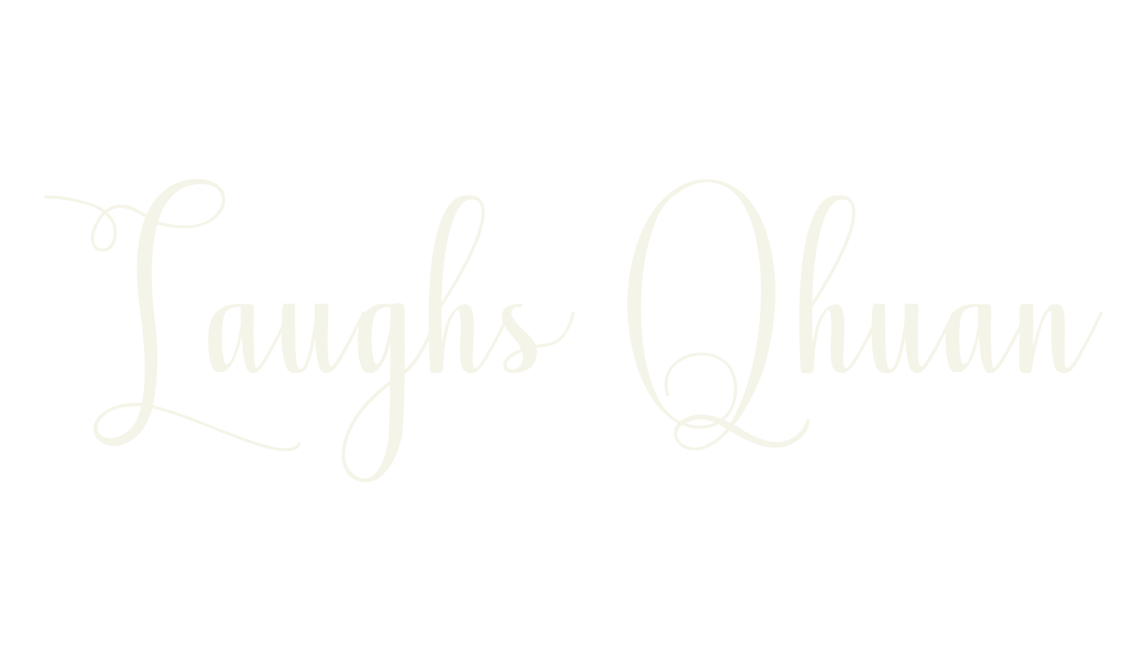 Laughs Qhuan, calligraphy font preview