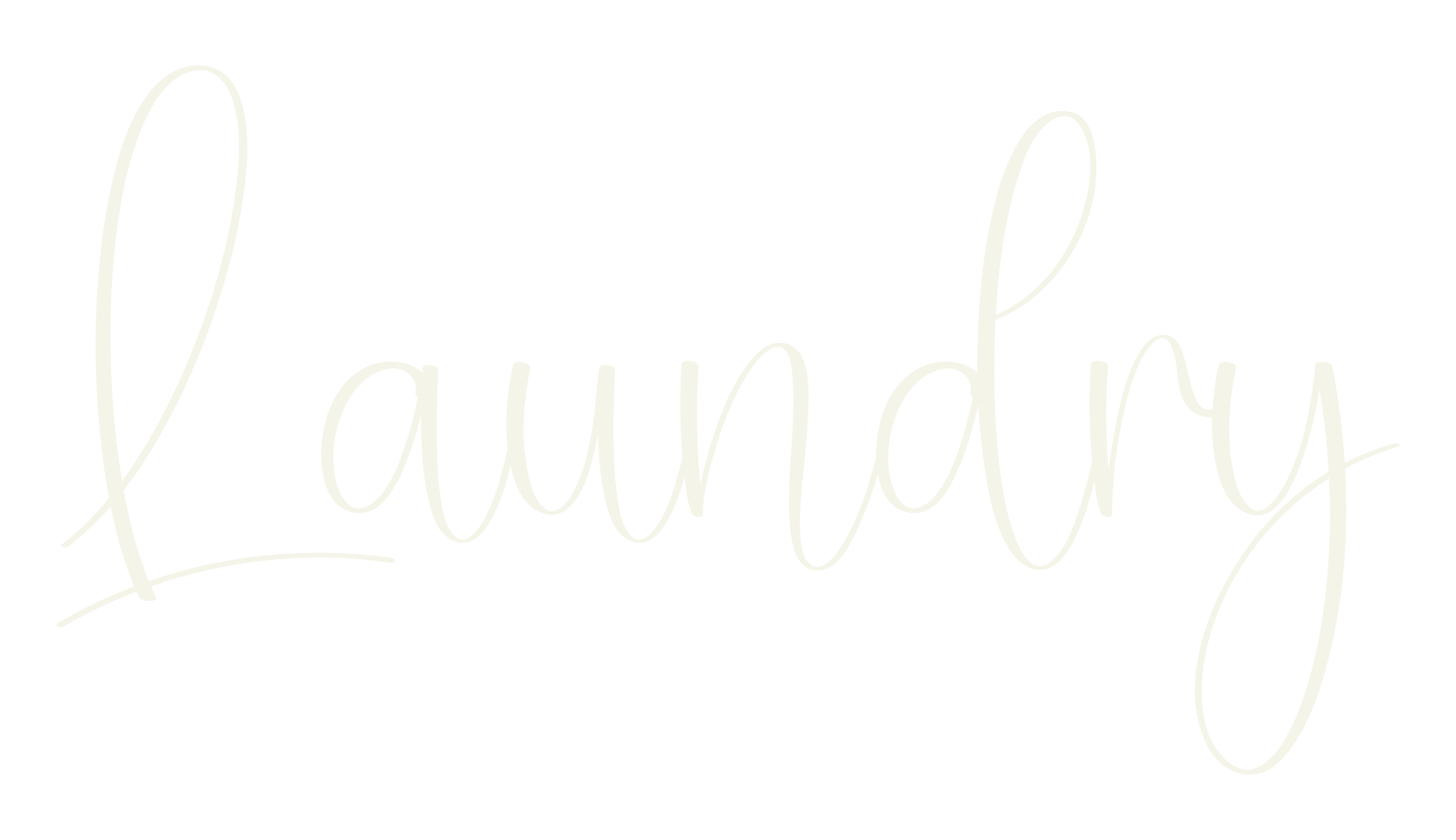Laundry, calligraphy font preview