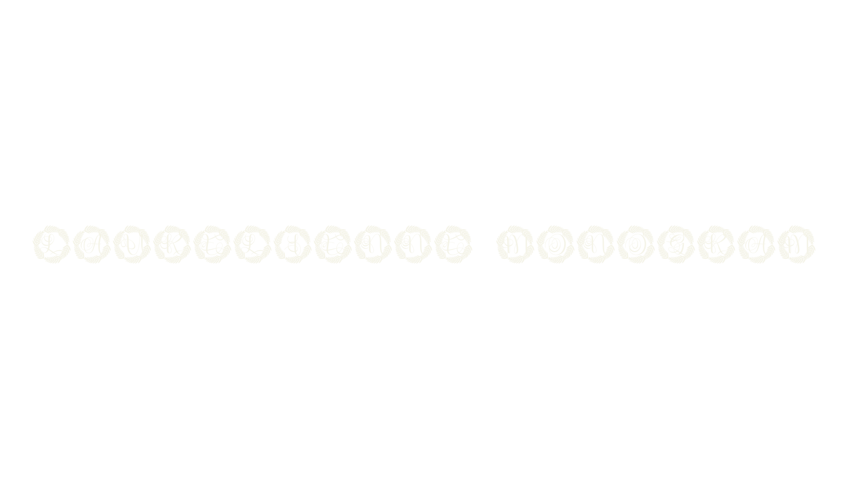 Laurelienne Monogram, embroidery font preview