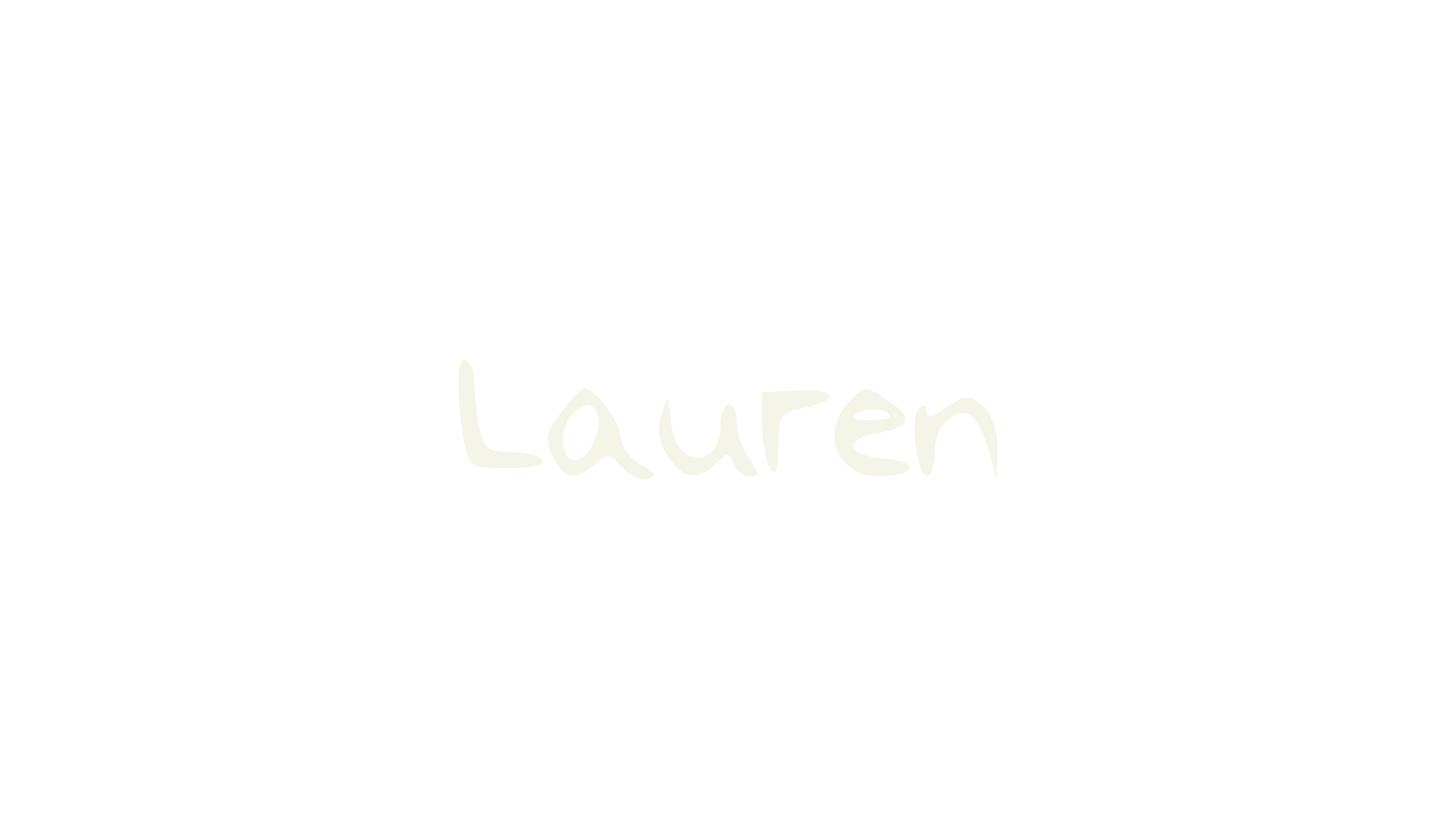 Lauren, handwriting font preview