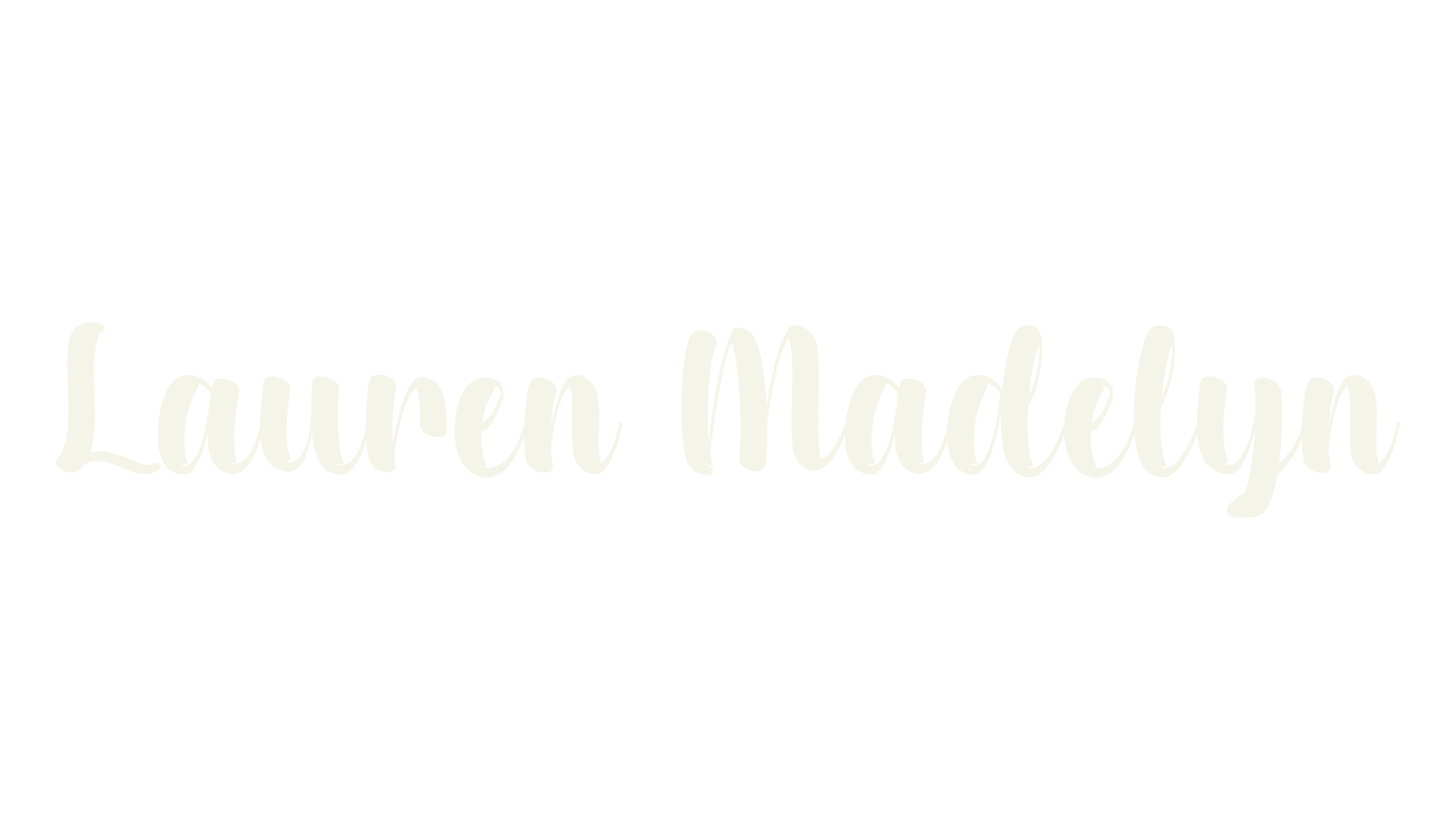 Lauren Madelyn, calligraphy font preview