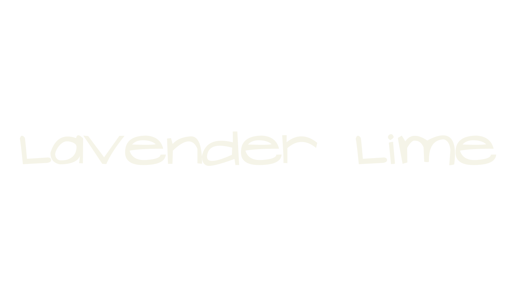Lavender Lime, display market font preview