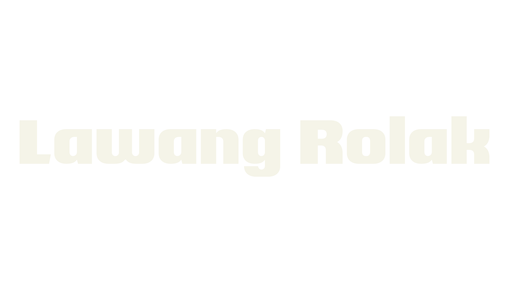 Lawang Rolak, bold font preview