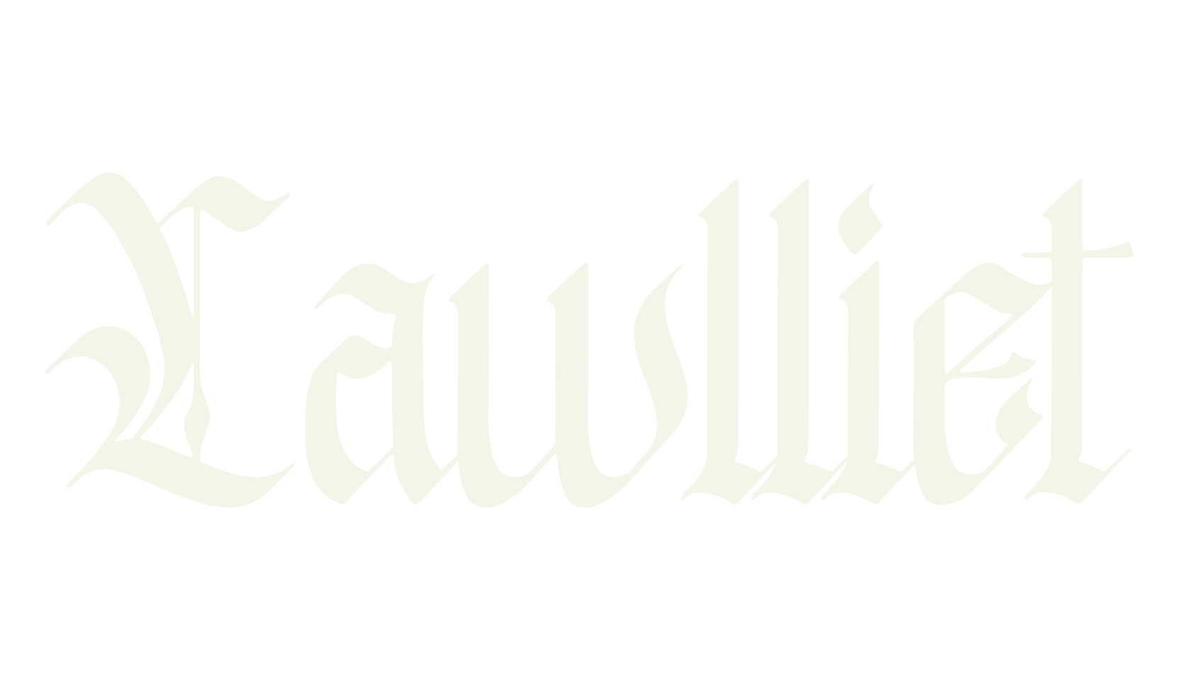Lawlliet, tattoo font preview