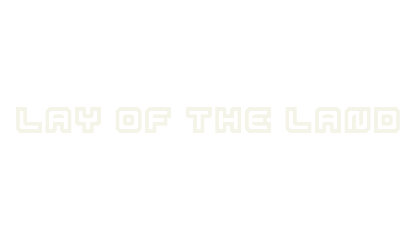 Lay Of The Land, display market font preview