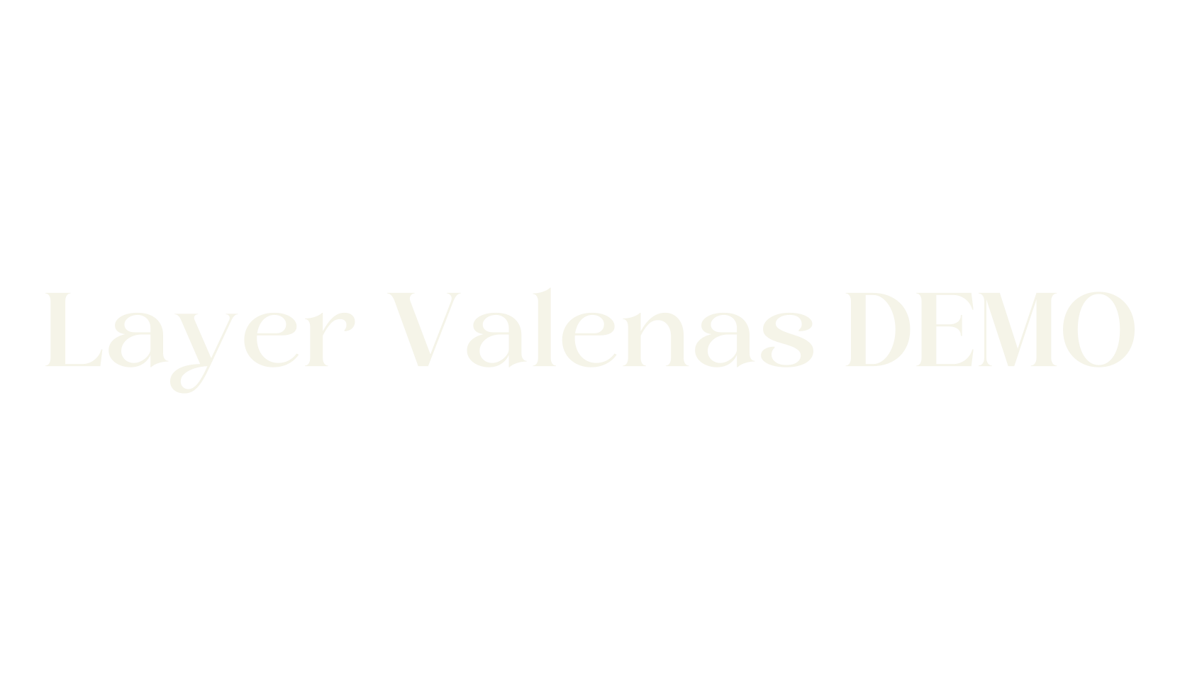 Layer Valenas DEMO, serif font preview