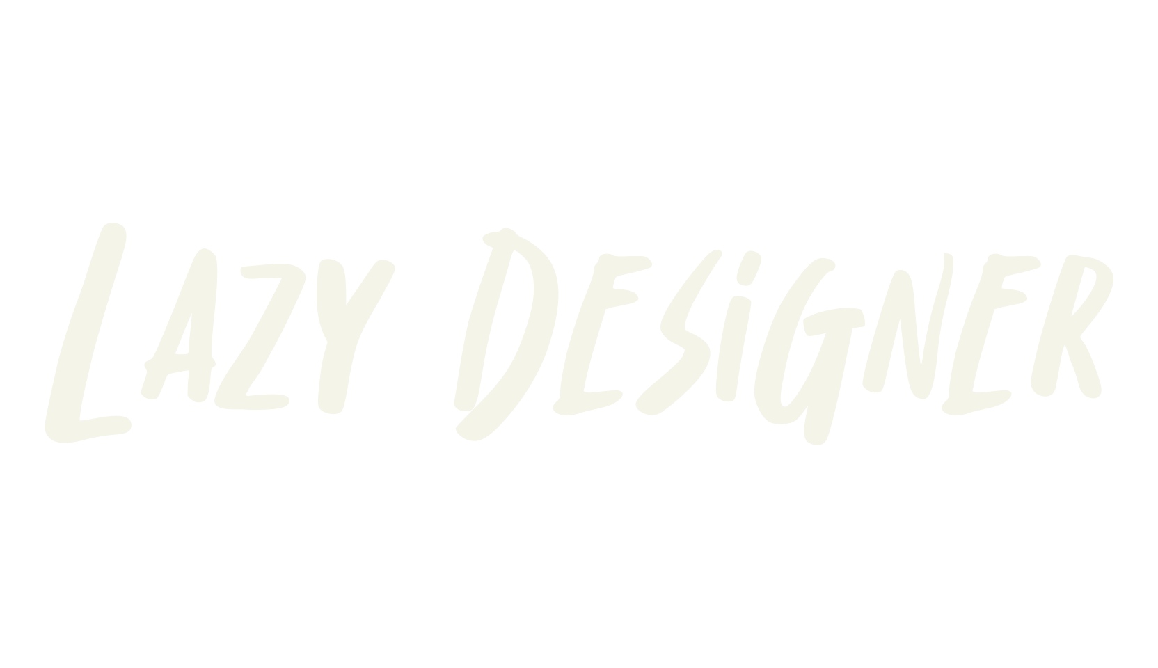 Lazy Designer, handwritten font preview