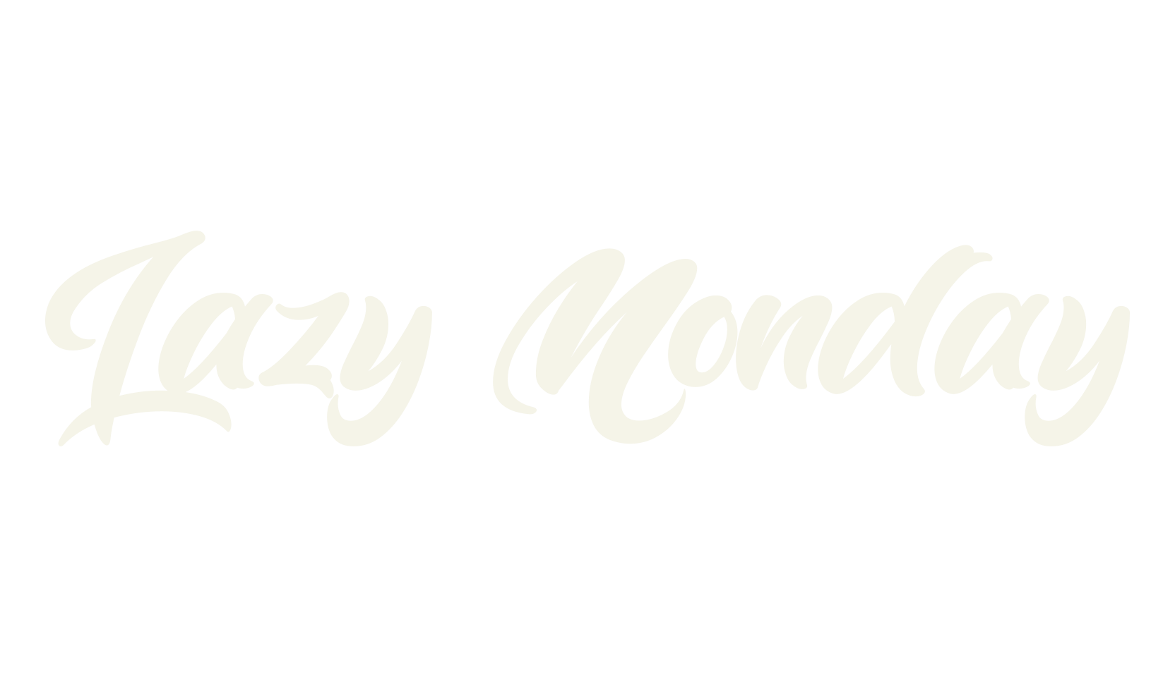 Lazy Monday, bold font preview