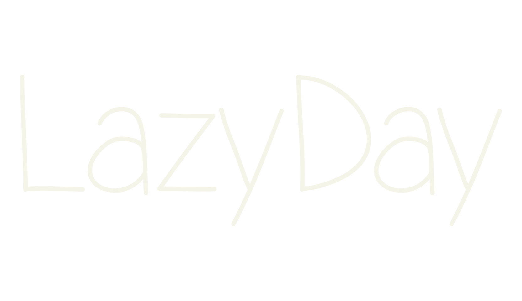 LazyDay, handwritten font preview