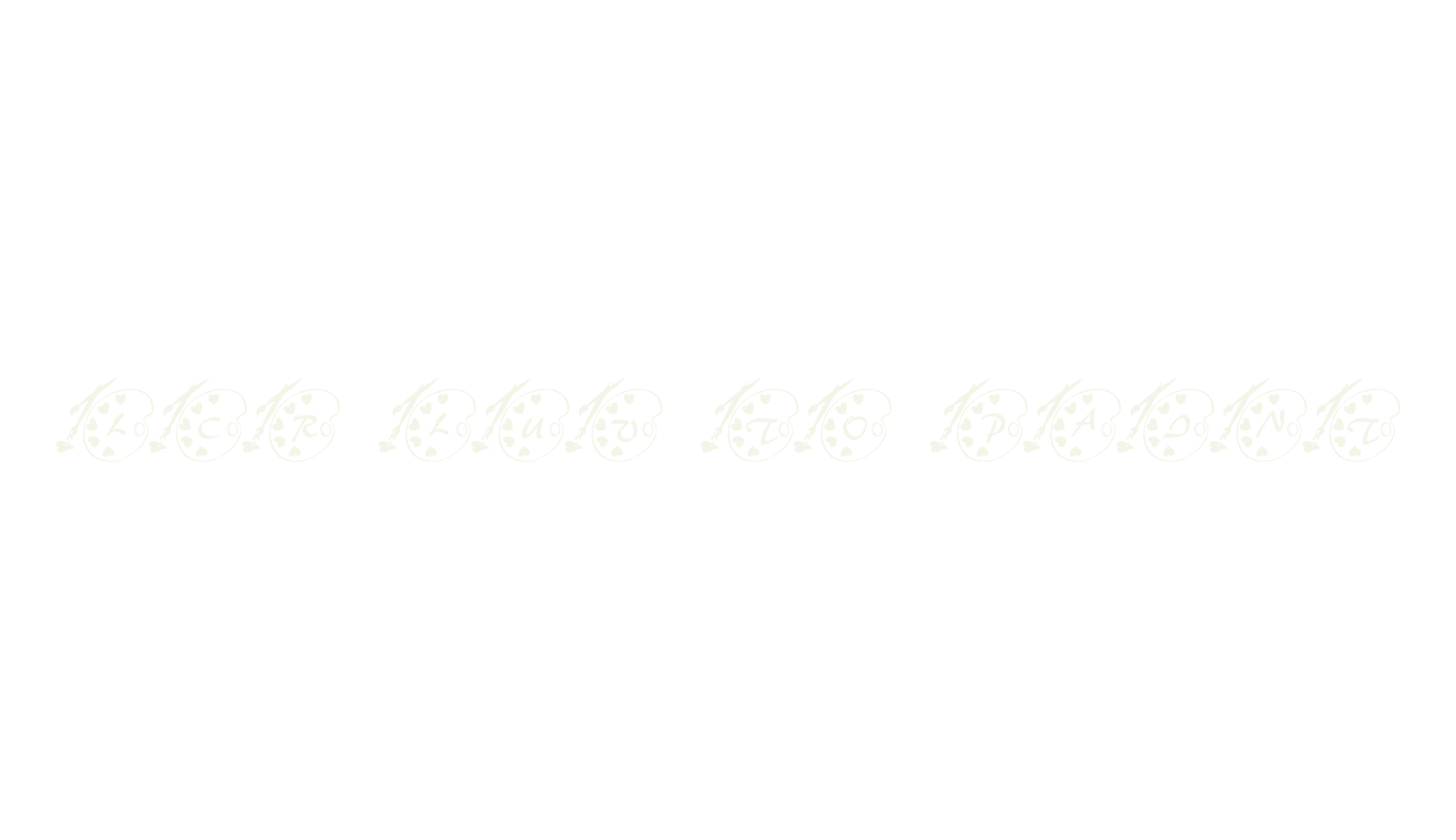 LCR Luv To Paint, paint font preview