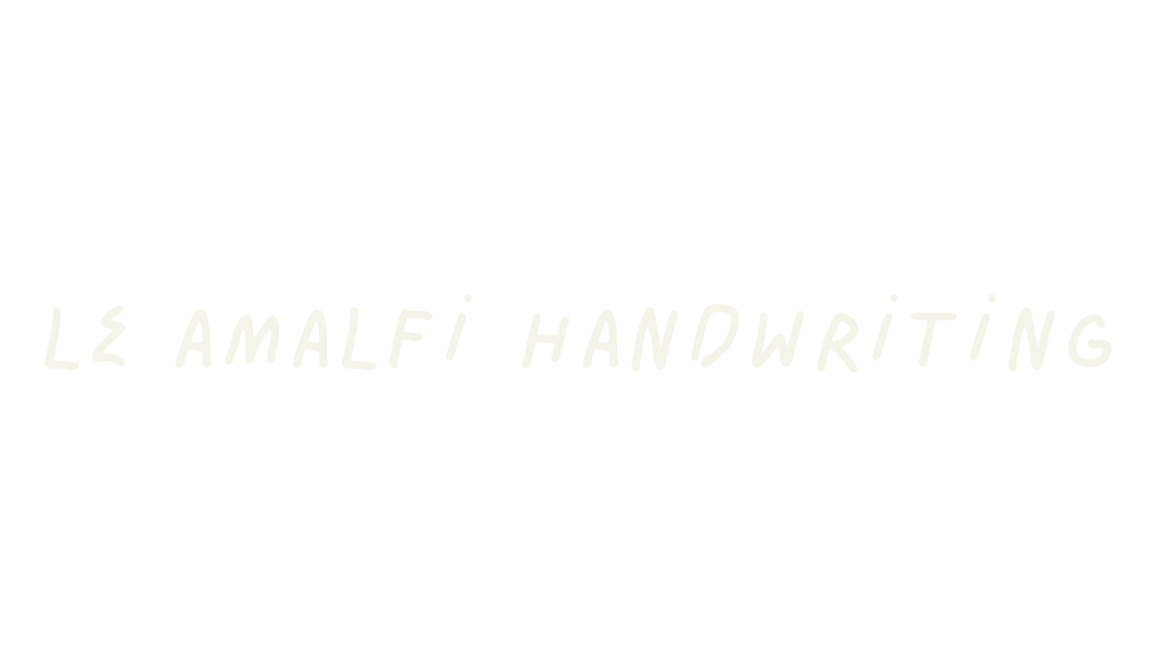 LE AMALFI Handwriting, handwriting font preview