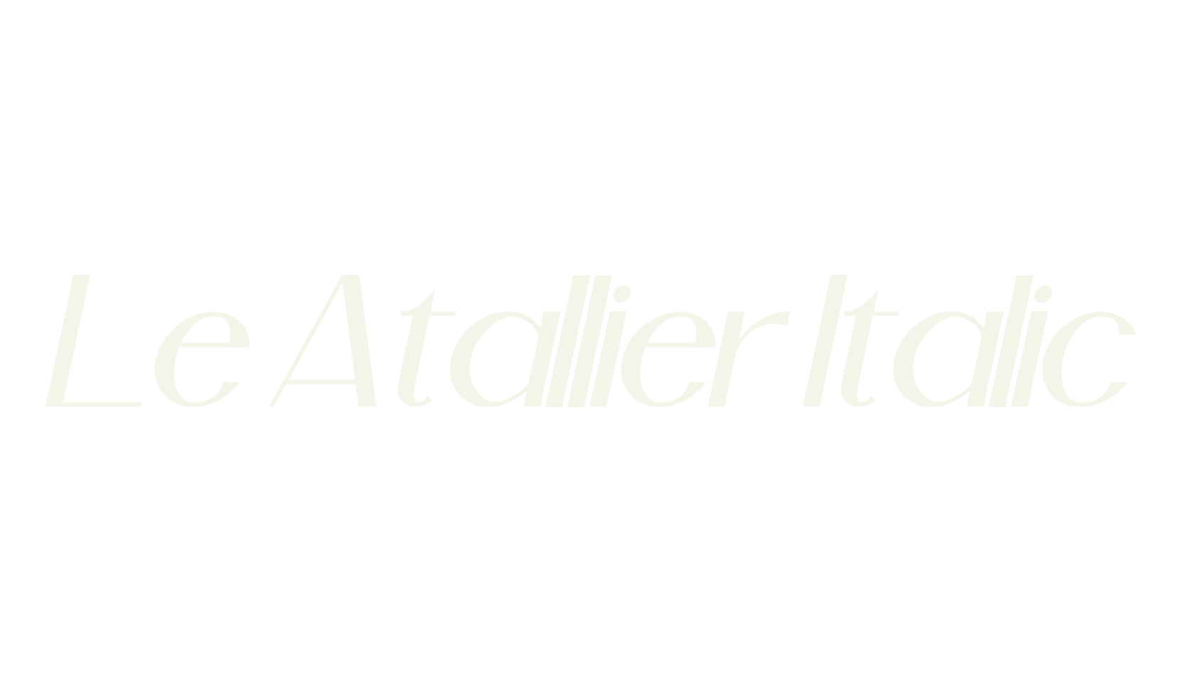 Le Atallier Italic, cool font preview