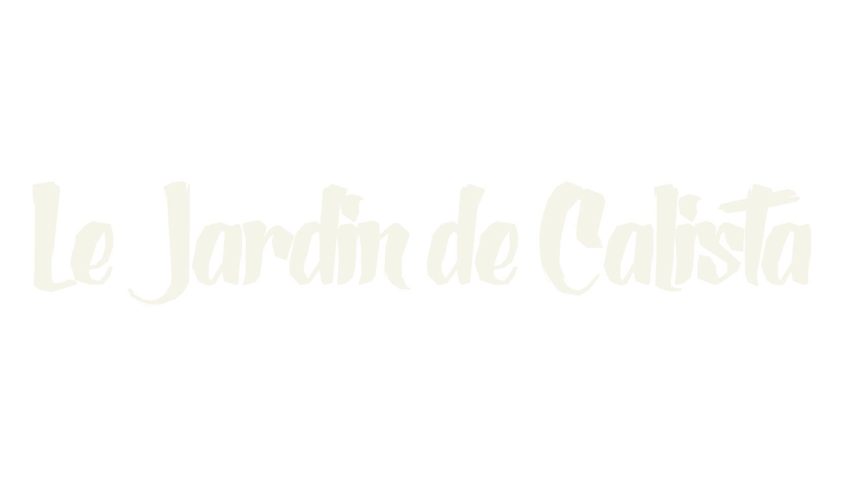 Le Jardin de Calista, display font preview