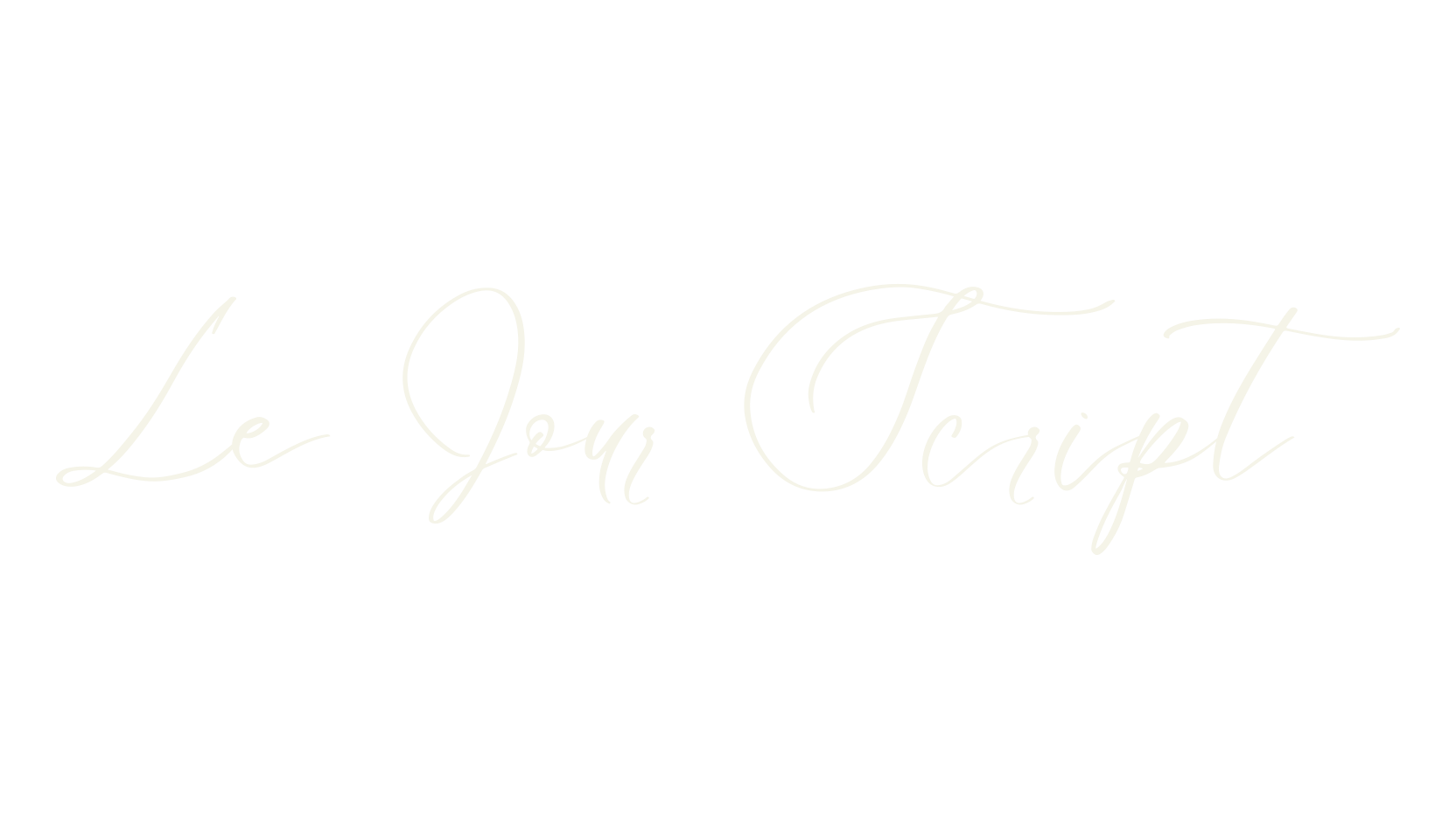 Le Jour Script, fashion script font preview