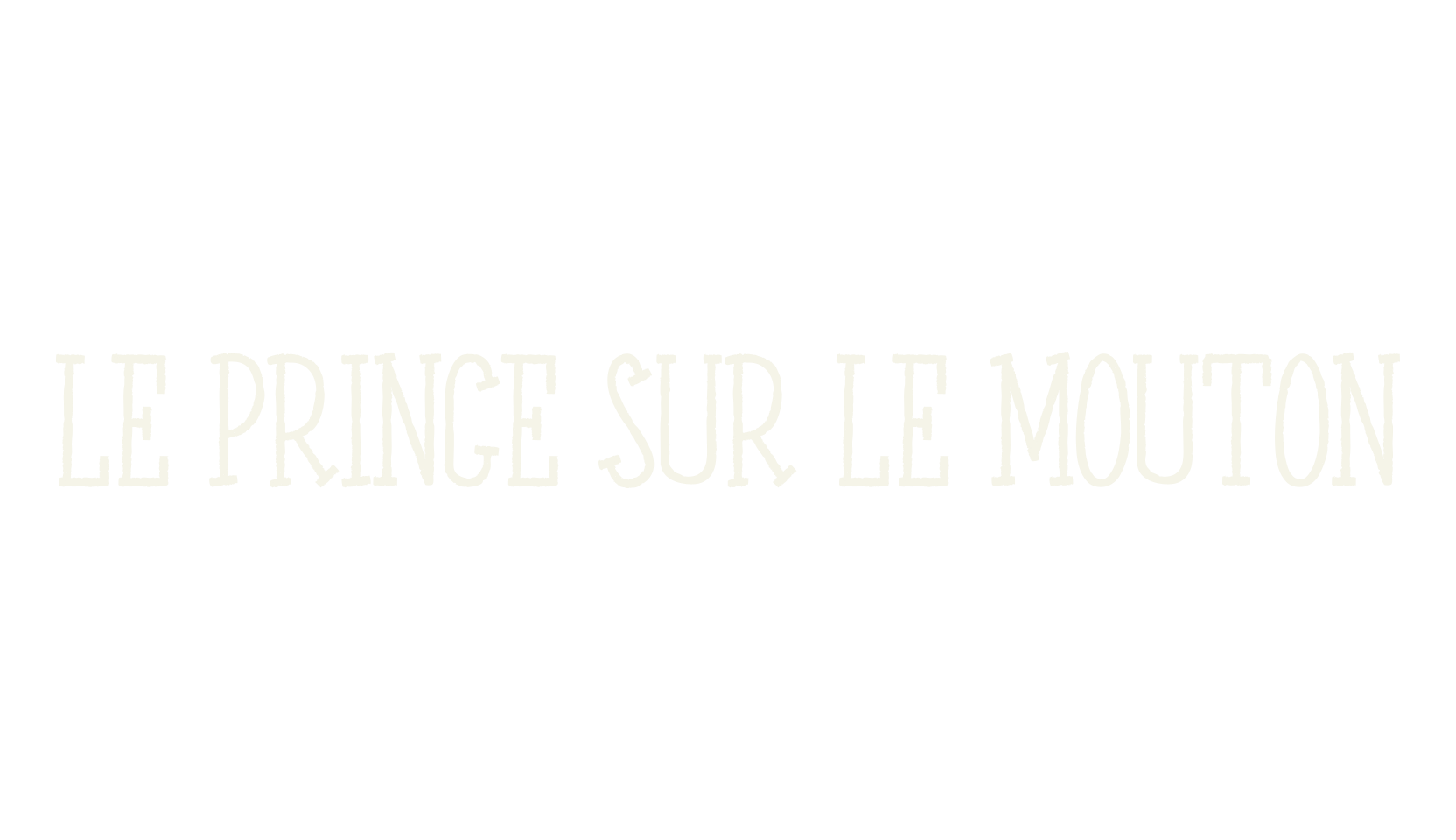 LE PRINCE SUR LE MOUTON, condensed font preview