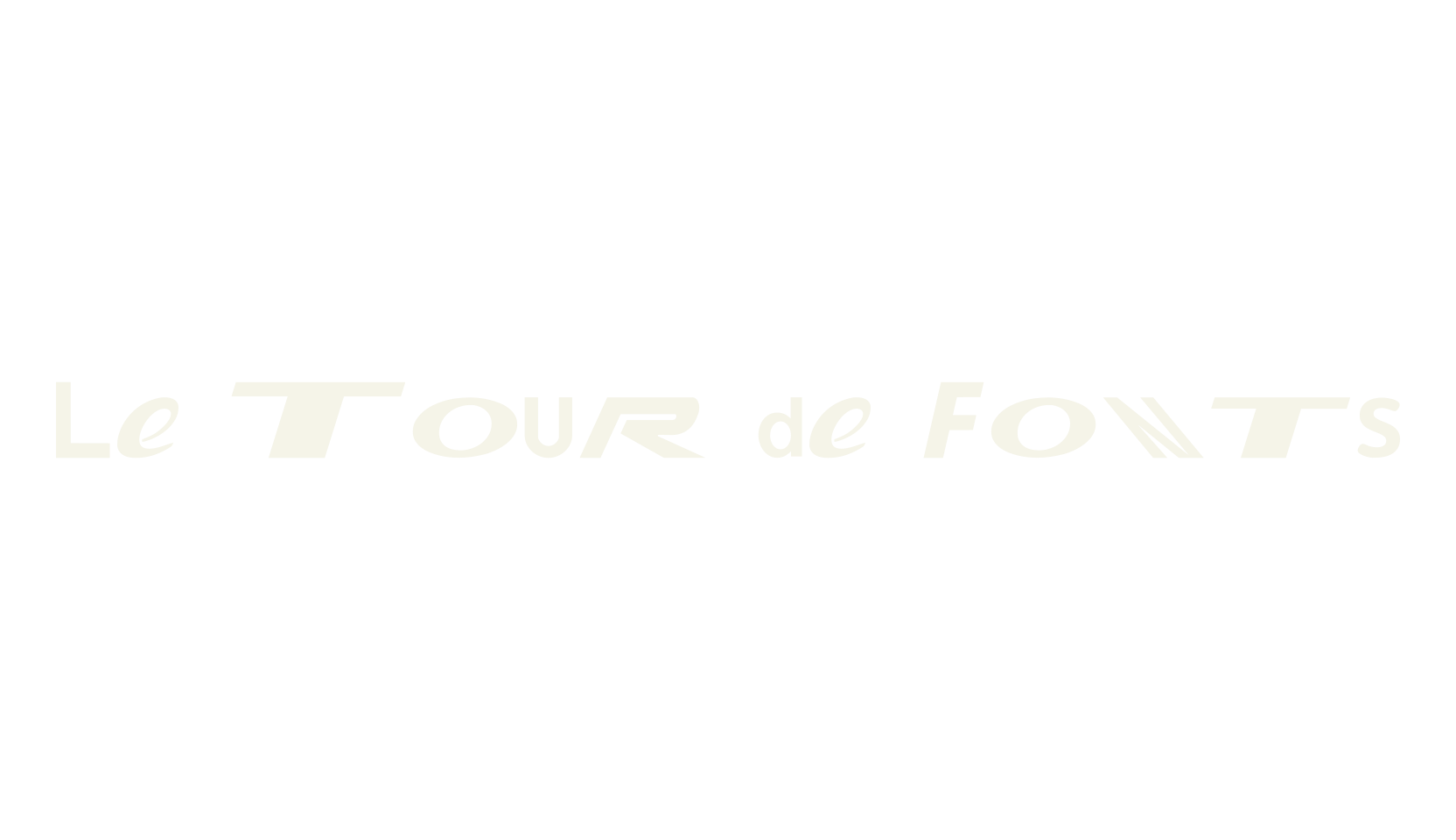 Le Tour de Fonts, giro ditalia font preview