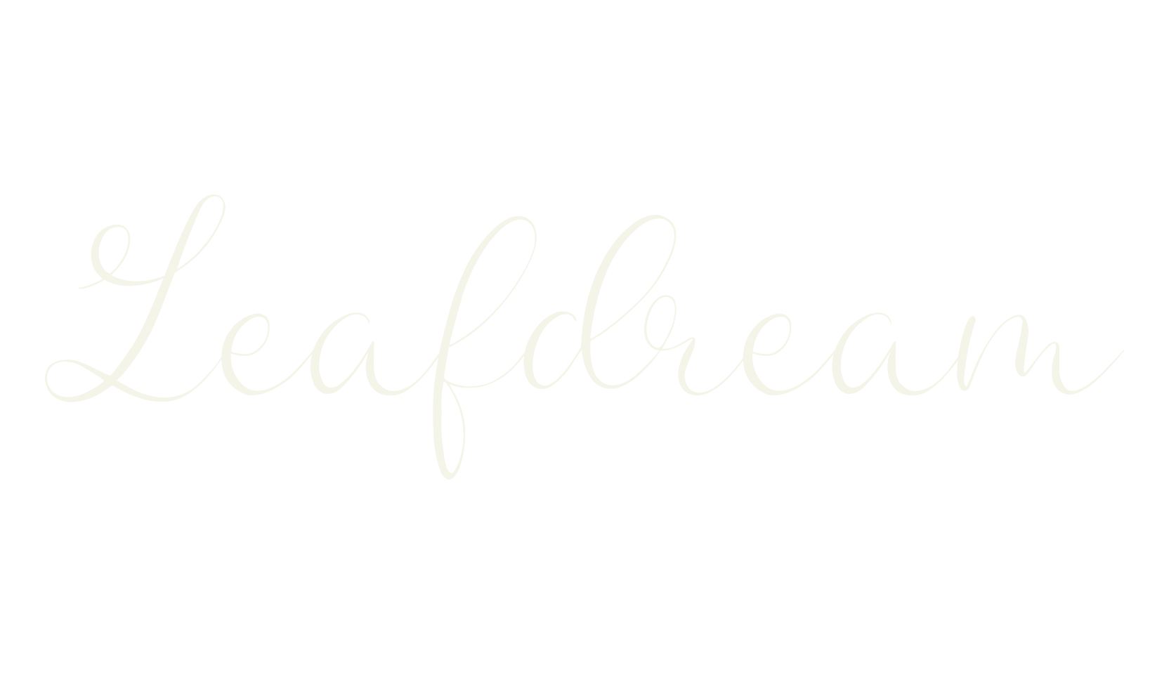 Leafdream, thin font preview