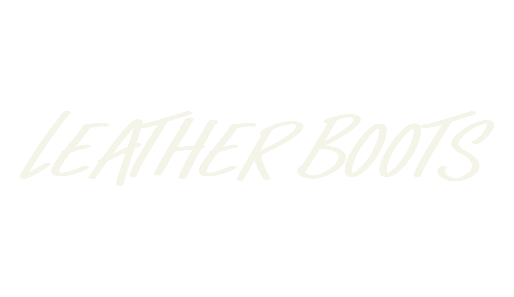Leather Boots, handwritten font preview